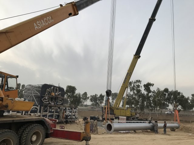 Highest Dual Billboard on Unipole Installed at Eighteen Islamabad